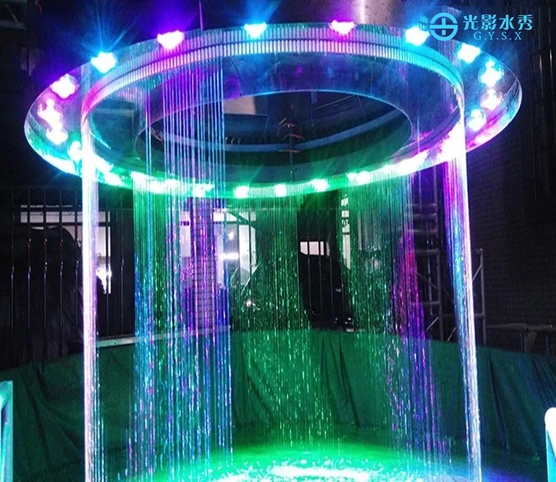 Free Design Stainless Steel Outdoor Magic Music Fountain Bridge Digital Water Curtain