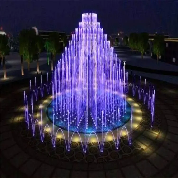 Indoor and Outdoor Lake or Garden Small Music LED Lights Water Fountain Factory by China Fountain Factory G. Y. S. X