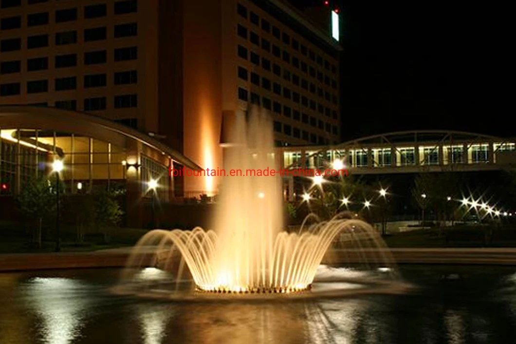 Outdoor Music Dancing Water Fountain on Playground with LED Lights