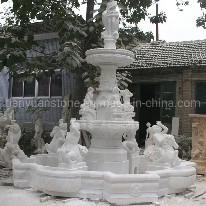 Marble Stone Water Fountain, Garden Home Decoration Sculptures Fountains