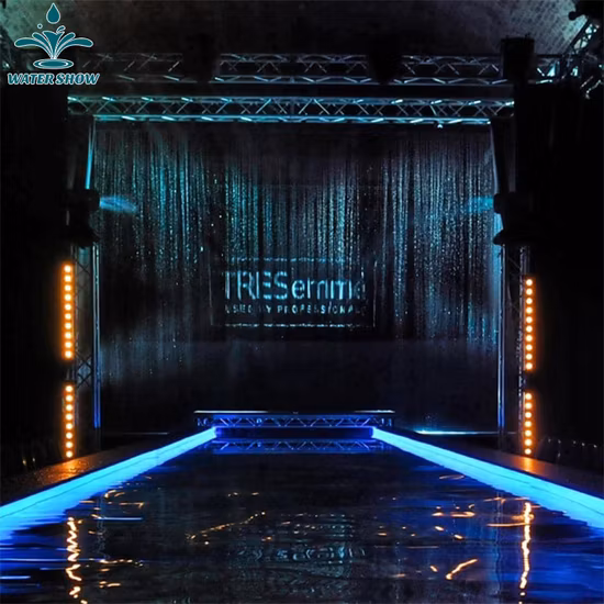 Cortina de água digital com fonte de cachoeira artificial para decoração interna