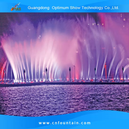 Bangladesh Hatirjheel Lake 120 * 24 M RGB Iluminado Música Água Dance Fountains Show