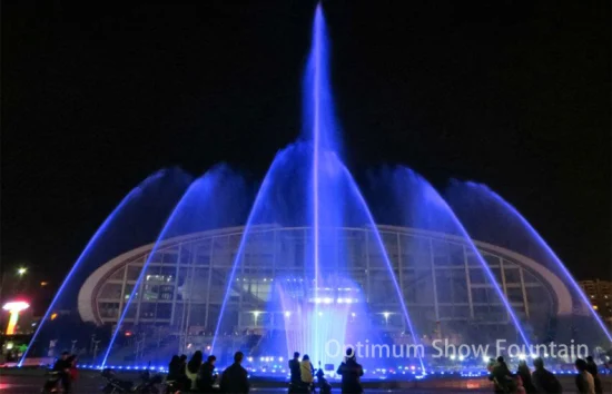 Quadrado interno ao ar livre controlado por PLC moderno decorativo jardim jatos de água lagoa musical fonte solar dança preço